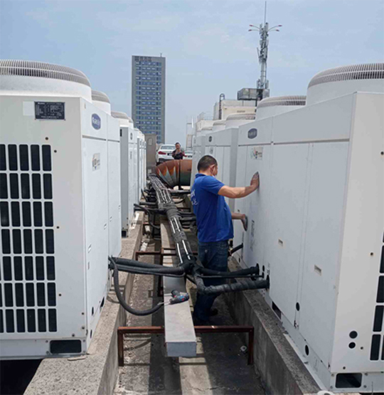 湖滨中央空调制热和不制冷系统维修方法